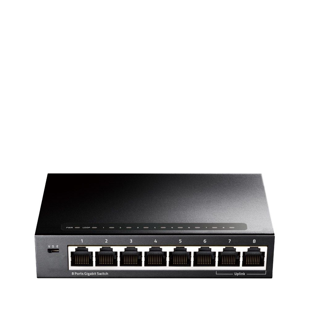 Cudy GS108 network switch Gigabit Ethernet (10/100/1000) Black_1
