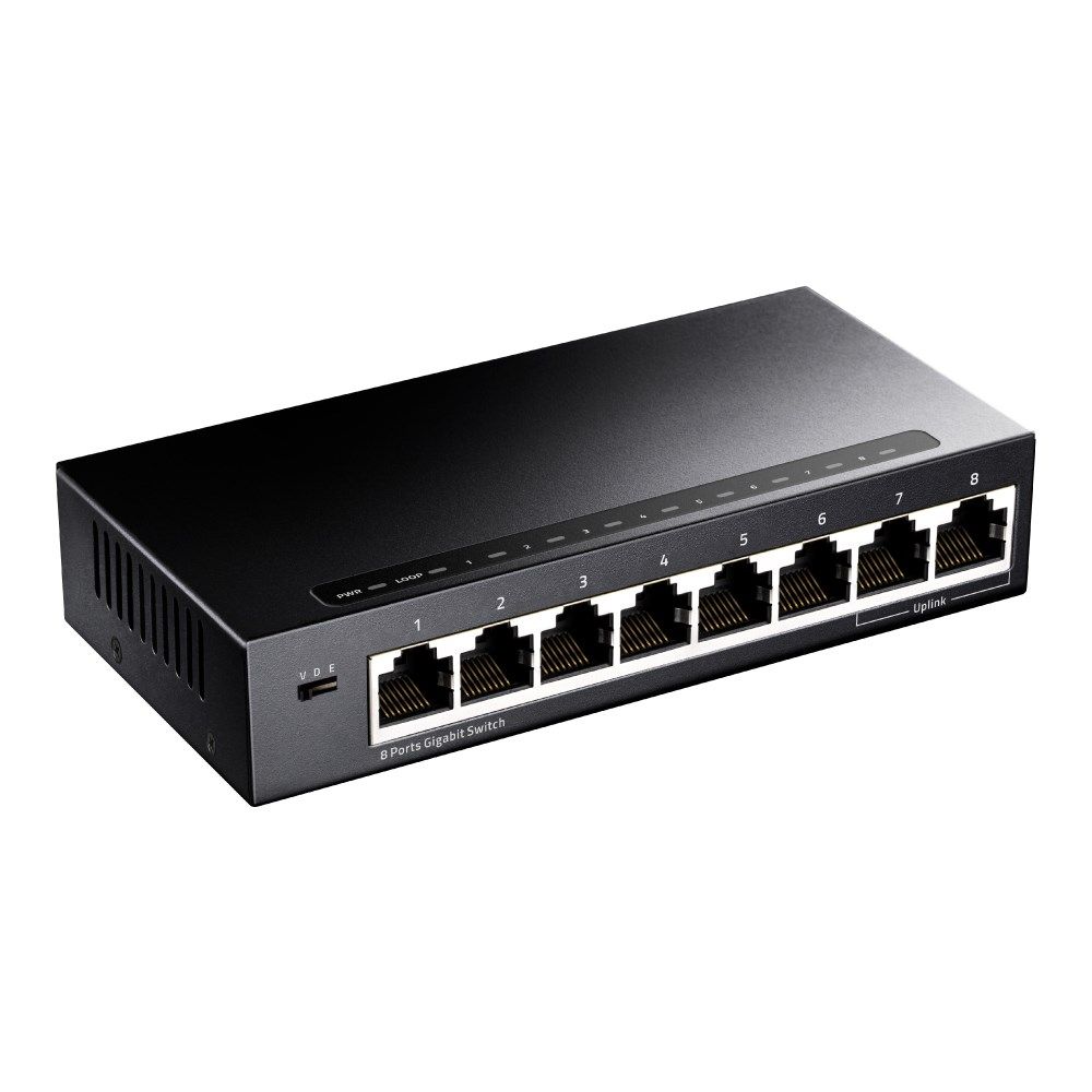 Cudy GS108 network switch Gigabit Ethernet (10/100/1000) Black_2