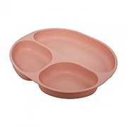 Set diversificare 3 piese silicon : bol , farfurie si cana cu cioc, roz, U-Grow_2