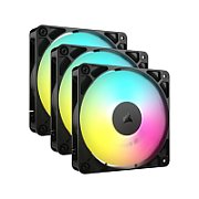 Ventilatoare CORSAIR RS120 ARGB 120mm PWM, 3x120mm, Airflow: 13.3-72.8 CFM, Static Pressure: 0.2-4.15mm-H20, Viteza: 420-2100 +/- 10%, Nivel zgomot: 10-36 dBA, dimensiuni ventilatoare: 120x25mm_1