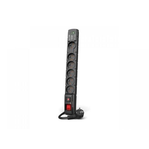 POWER STRIP ACAR S6 USB A+C 3M 6X 230V PL PD 3.0 QC BLACK_1