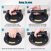 Vacuum suction cup with pump  for tiles and glass  160 kg  in case_3