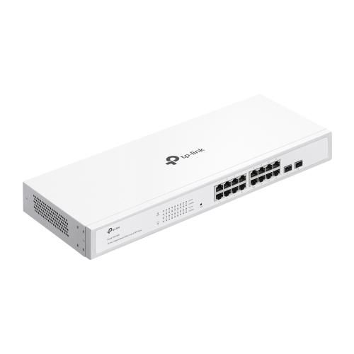 TP-LINK 16-Port Gigabit Smart Switch with 16× Gigabit RJ45 ports and 2× Gigabit SFP slots, Interfata:  16× 10/100/1000 Mbps RJ45 Ports (Auto- Negotiation/Auto MDI/MDIX), Dimensiuni: 440×180×44 mm, Capacitate Switch: 36 Gbps, Packet Forwarding Rate: 26.78 Mpps_1