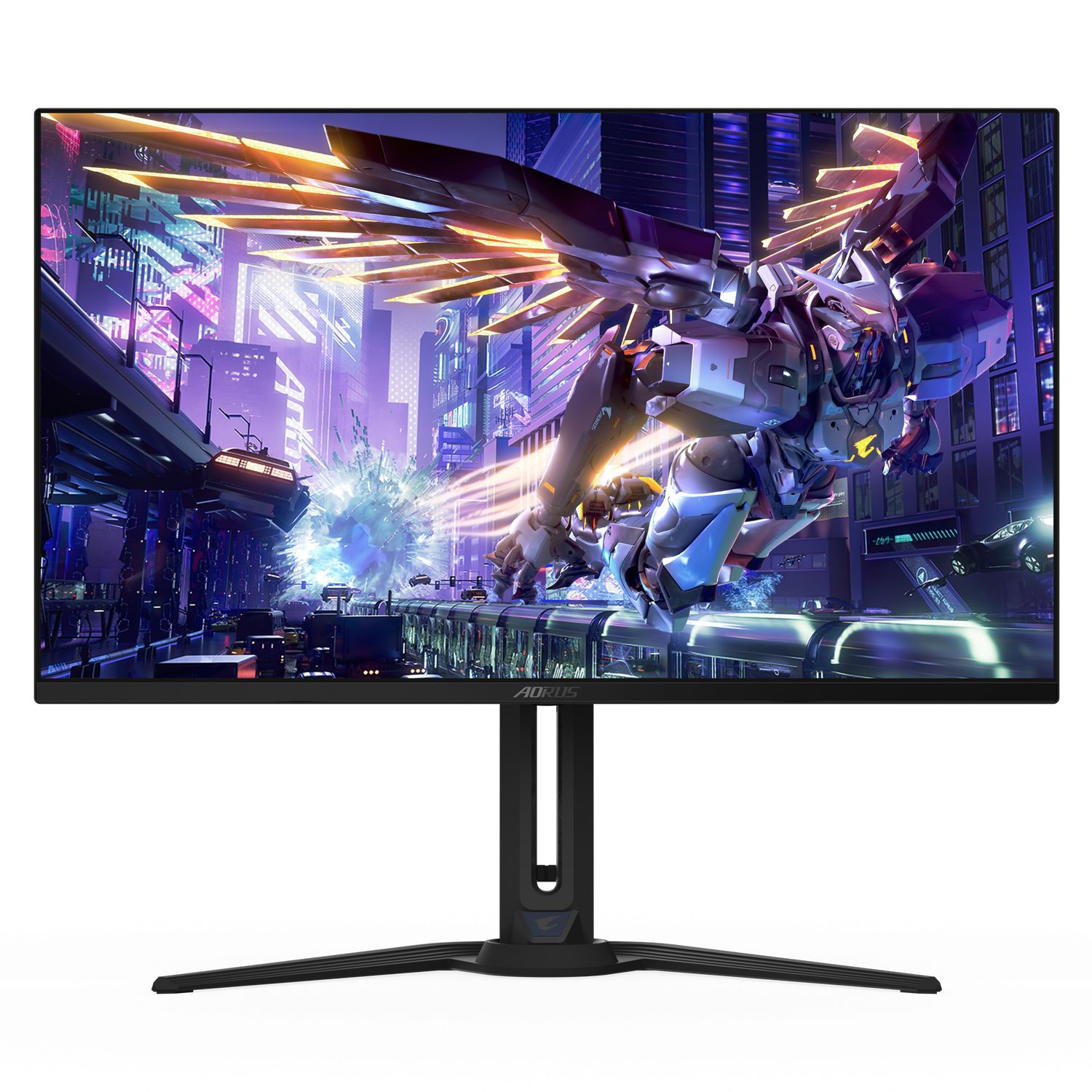 AORUS FO32U2P Gaming, 31.5 inch, OLED, UHD, 3840 x 2160, Pivot, Mini DisplayPort, HDMI, AMD FreeSync Premier Pro, Boxe, 240 Hz, 0.03 ms, Negru_1