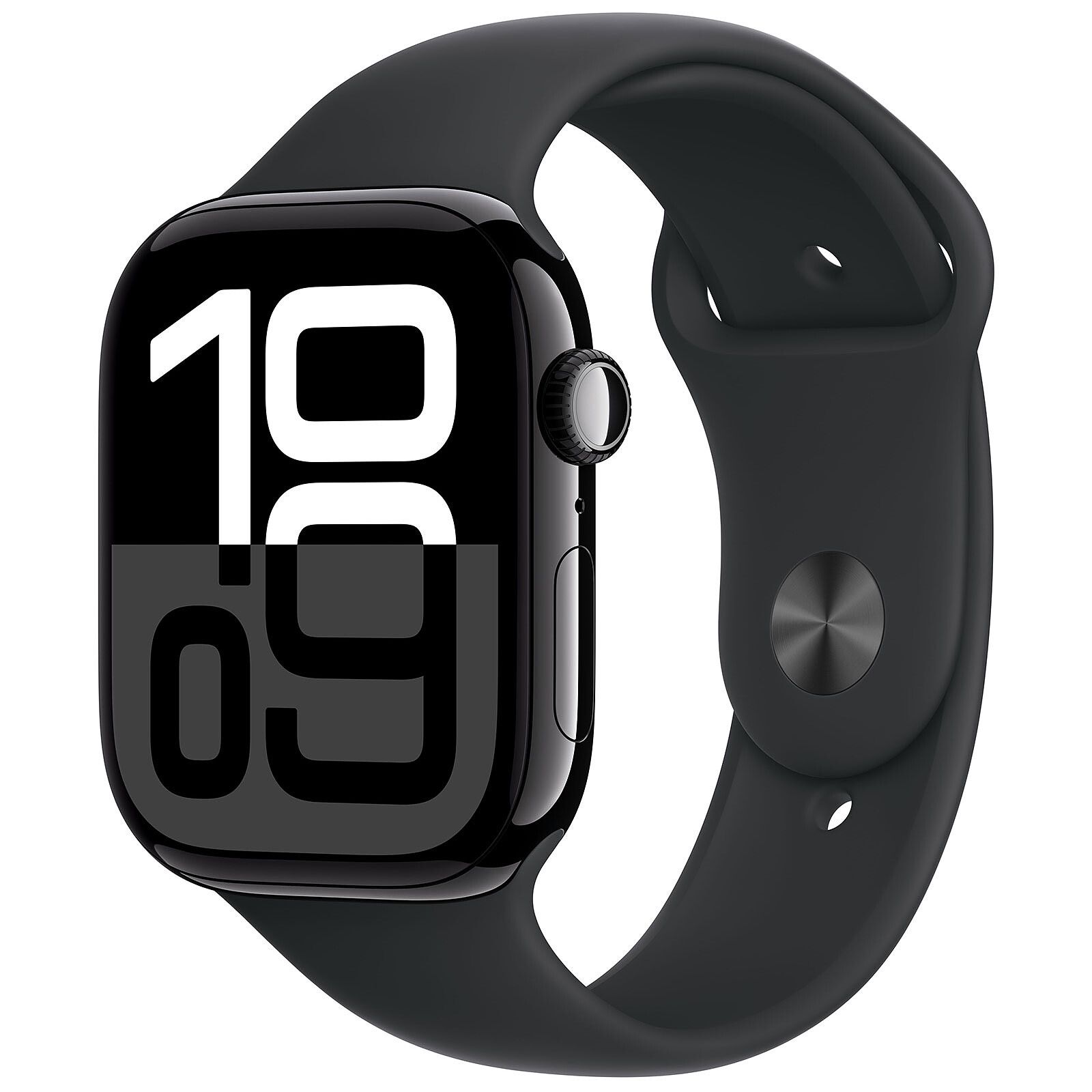 Apple Watch Series 10 jet black aluminium  46mm 4G black sport band Size M/L_1
