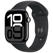 Apple Watch Series 10 jet black aluminium  46mm 4G black sport band Size M/L_1