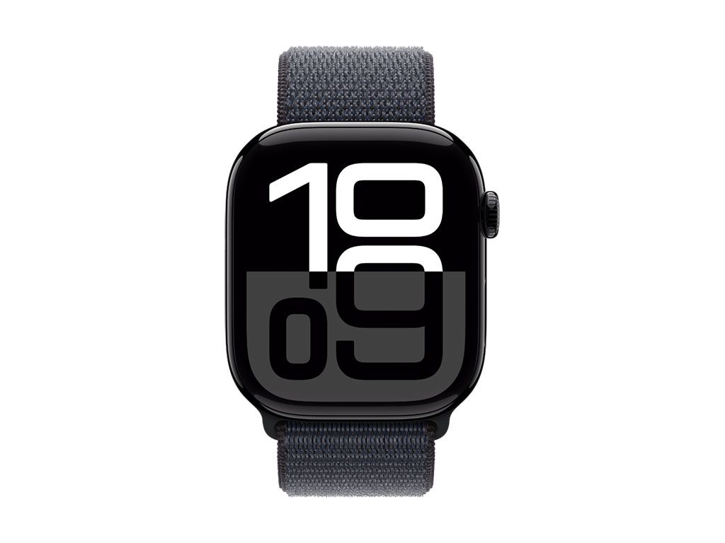 Apple Watch Series 10 jet black aluminium 46mm 4G ink sport loop_1