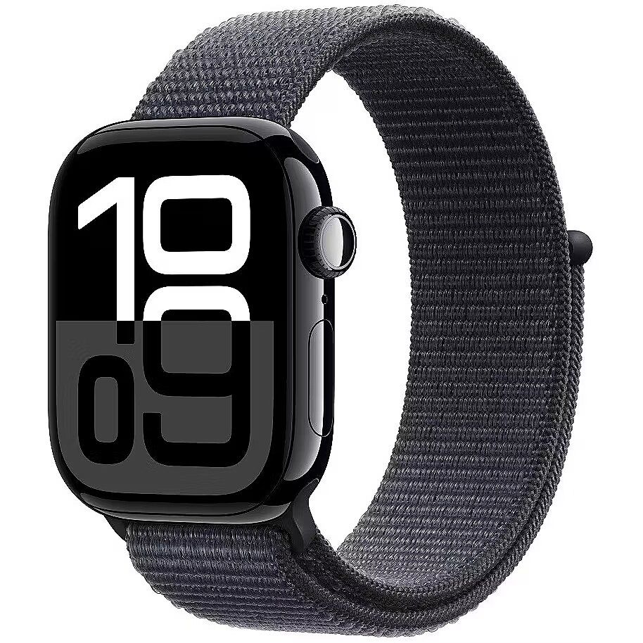 Apple Watch Series 10 jet black aluminium 46mm 4G ink sport loop_3
