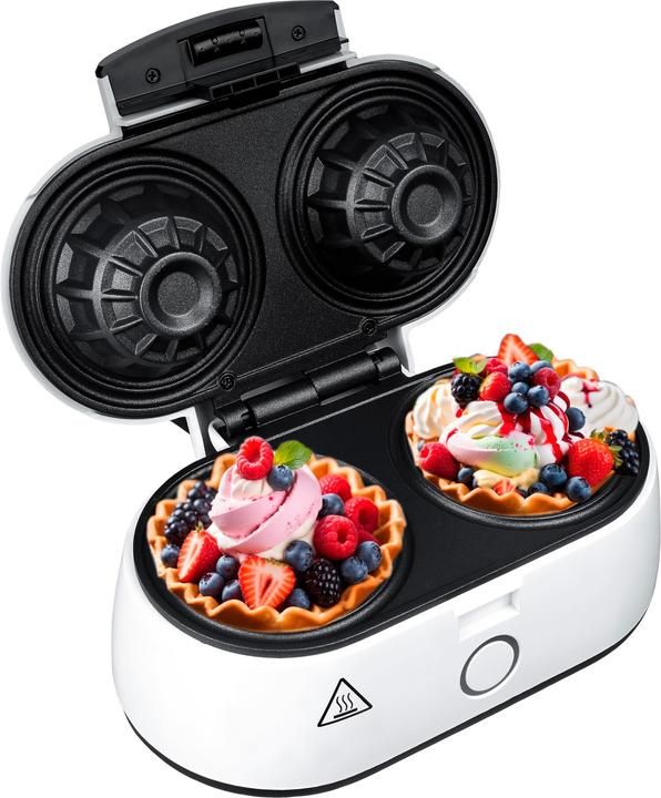 Adler | AD 3062 | Waffle Bowl Maker | 1000 W | Number of pastry 2 | Bowl | White_4
