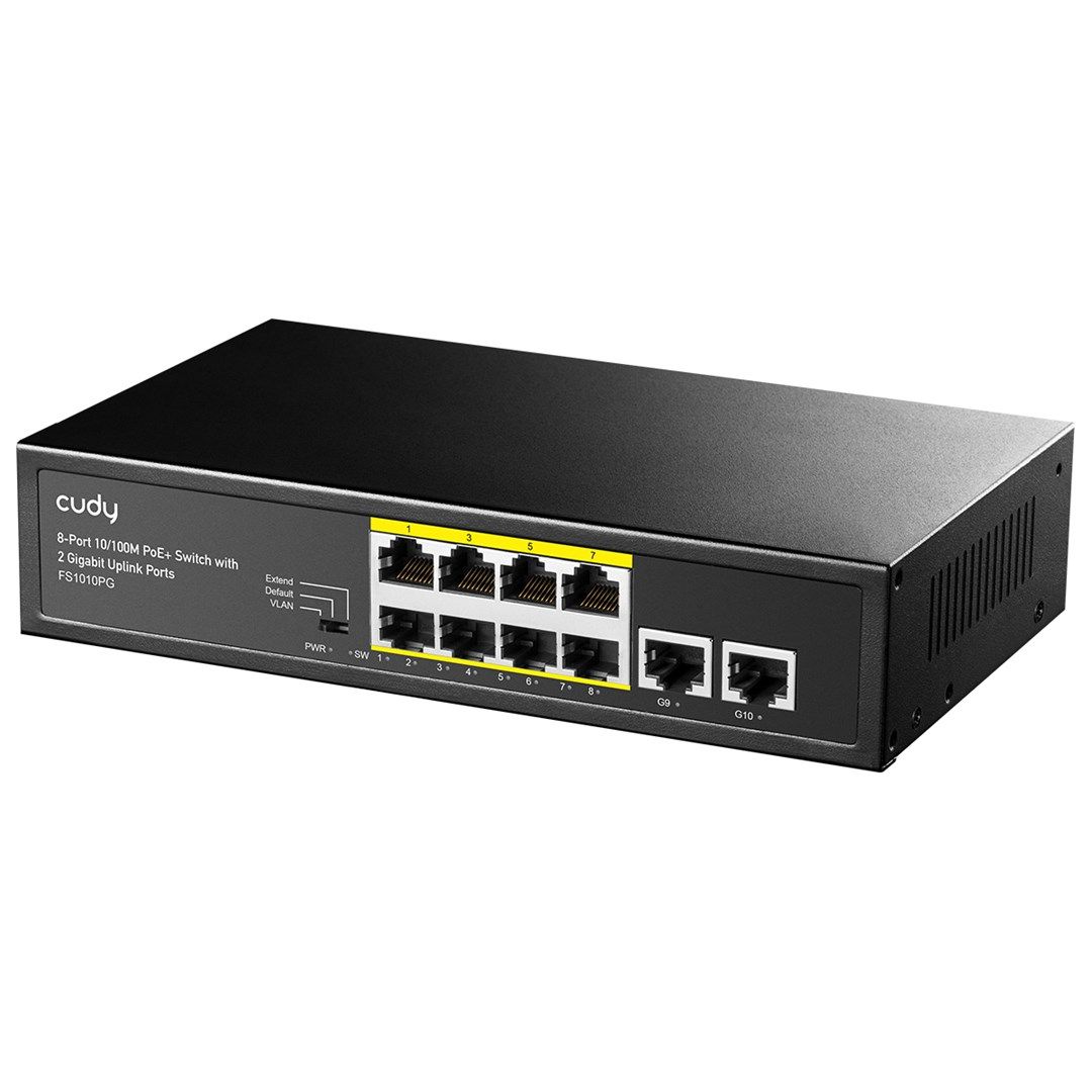 PoE+ Switch Cudy with 2 Gigabit Uplink Ports 120W 8-Port 10/100M_3