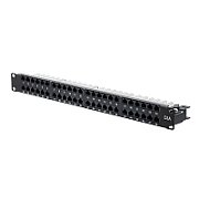 PATCH PANEL 48 PORT 1U 19  CAT6A FTP SHIELDED BLACK LANBERG_1