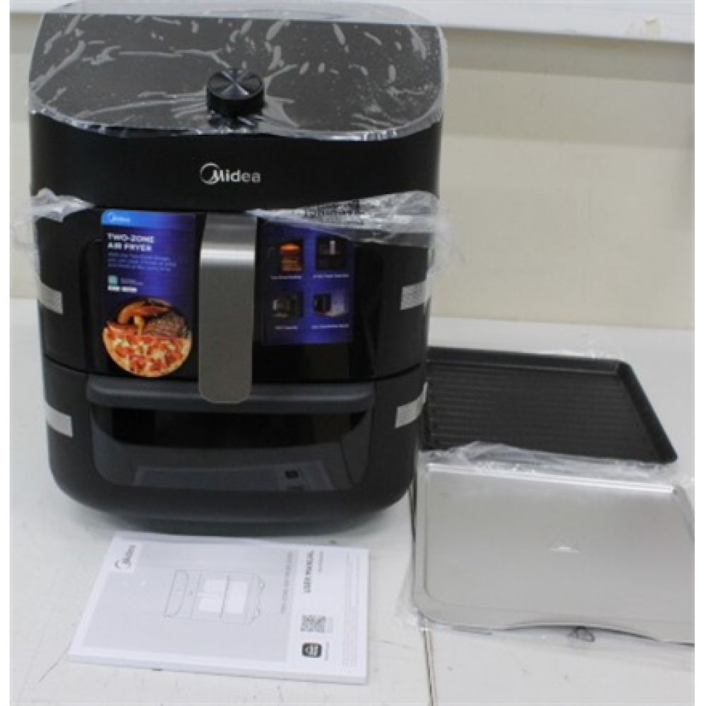 Midea Two Zone Airfryer | MAD1100DADK | Power 1850 W | Capacity 4.4/6.4 L | Rapid Air technology | Black_3