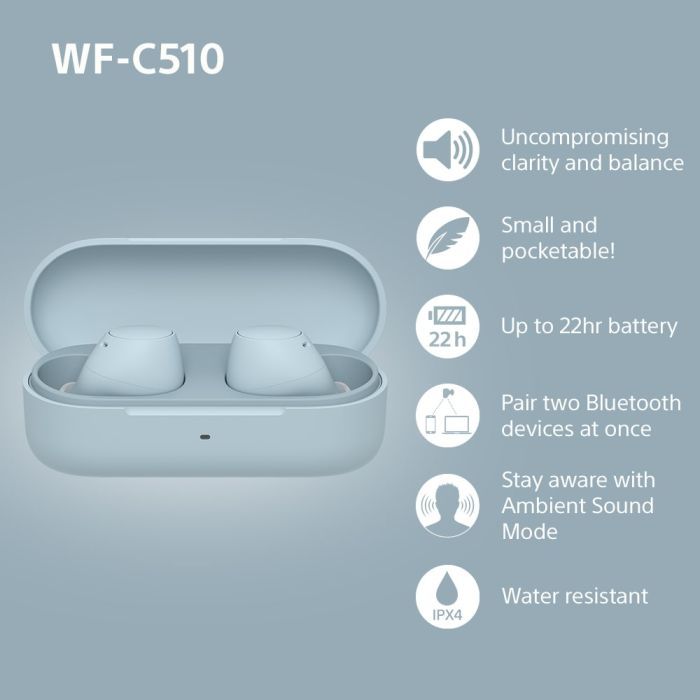 Sony Headphones | WF-C510 | Bluetooth | In-ear | Wireless | Blue_2