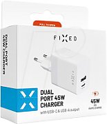 Fixed Mini USB-C/USB Travel Charger 45W | FIXC45M-CU-WH_1