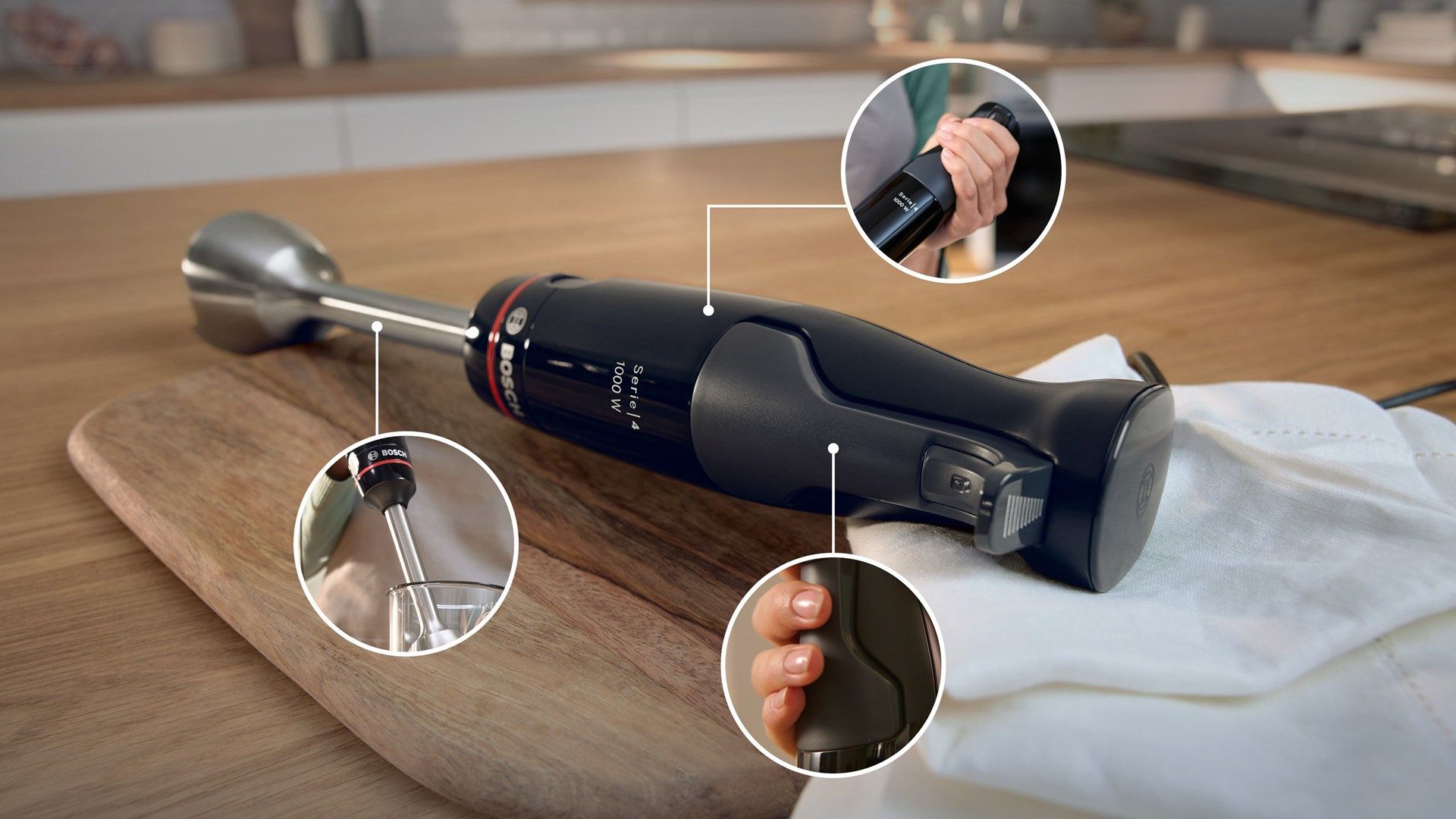 Bosch Serie 4 MSM4B610 blender 0.6 L Immersion blender 1000 W Anthracite  Black_3