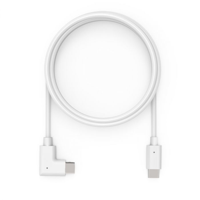6FT USB-C TO USB-C 90-DEGREE/CABLE CHARGE AND DATA WHITE_1