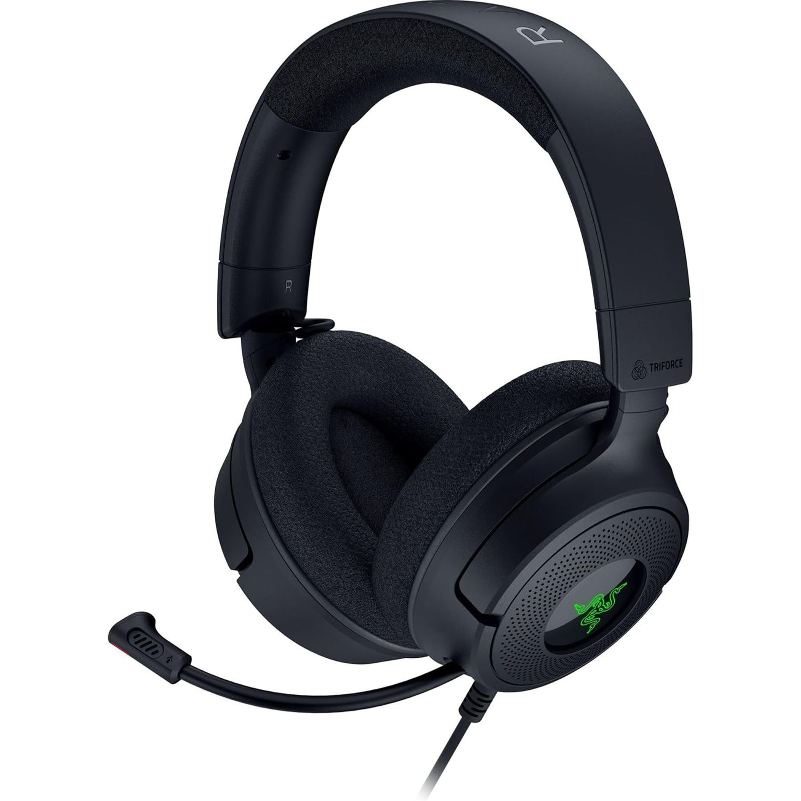 Casti gaming Razer Kraken V4 X, frecventa raspuns 20 Hz – 28 kHz, impendanta 32 Ω, driver customized Dynamic  40 mm Drivers, sensibilitate 96 dBSPL/mW at 1 kHz by HATS, frecventa microfon 100 Hz – 10 kHz, sensibilitate microfon -42 ± 3 dBV/Pa, 1 kHz, iluminare Razer Chroma™ RGB, 7.1 Surround Sound_1