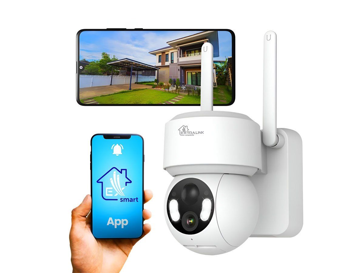 Extralink Smart Life SolarEye Pro | Outdoor Camera | Wireless  2.5K  Wi-Fi  5200mAh battery  IP65_1