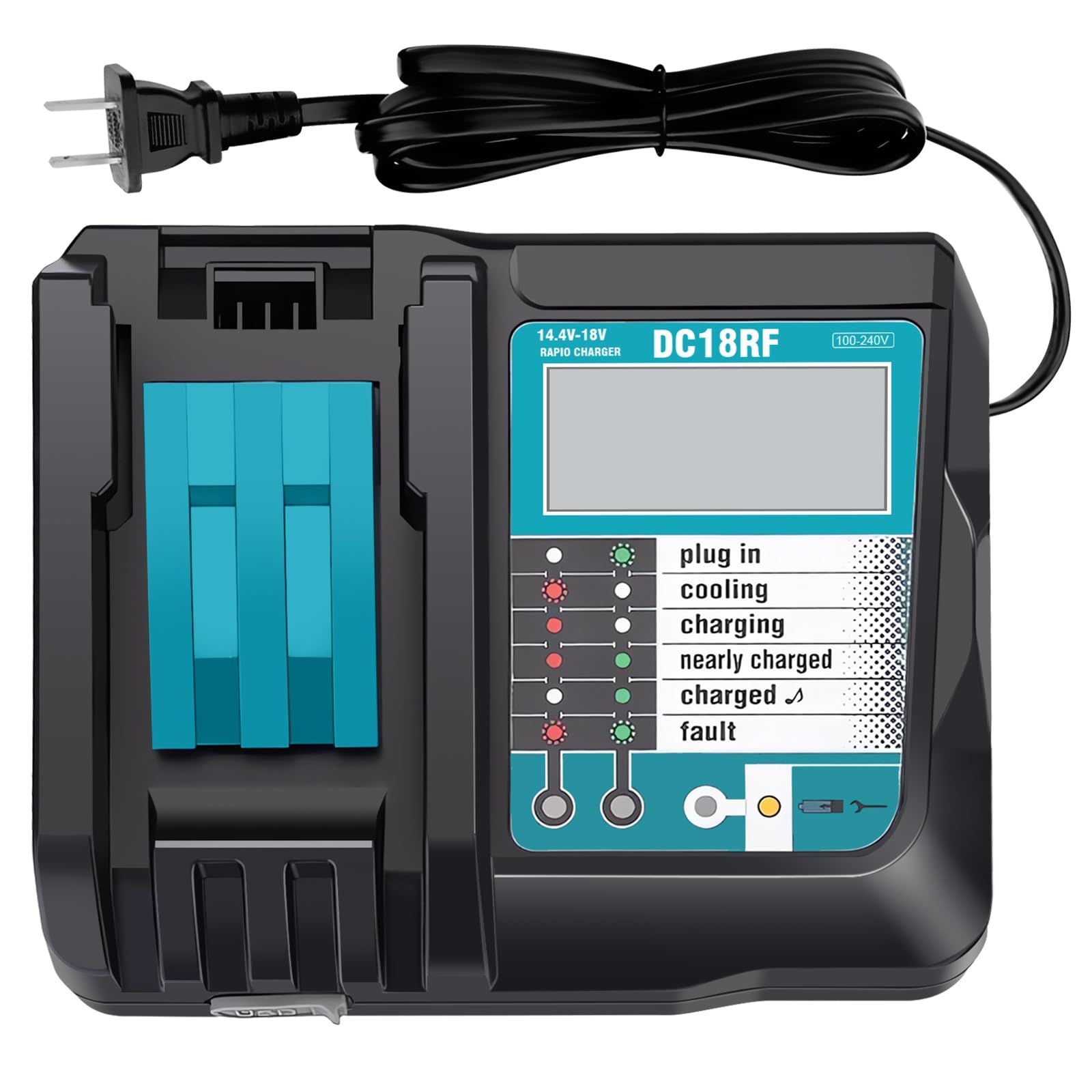 MAKITA DC18RD 14.4-18V 2-SOCKET CHARGER DA FAST_1