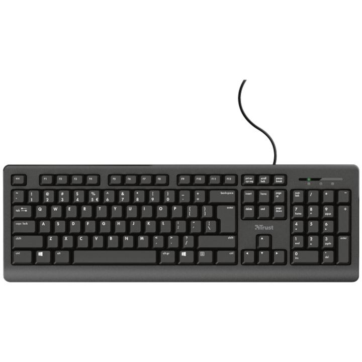 Tastatura cu fir Trust, negru_1
