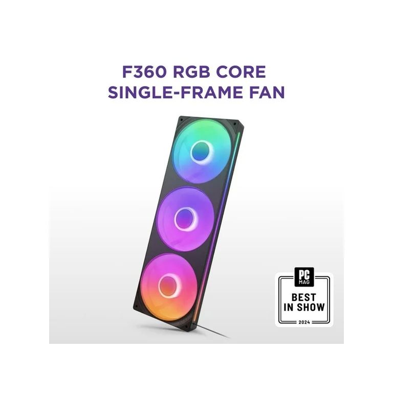 NZXT RF-U36HF-B1 computer cooling system Computer case Fan 36 cm Black_2