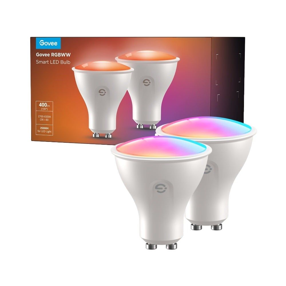 Govee H600D GU10 Light bulb 2-pack | RGBWW Smart Bulb | 400 lm  Wi-Fi  Bluetooth_1
