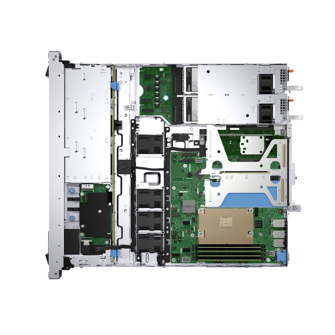 PowerEdge R360, Chassis 8x2.5, HP, Xeon E-2434, 1x16GB, 1x600GB SAS, Rails, Bezel, Broadcom 5720, PERC H355, iDRAC9 Basic 16G, 1x700W, 3YBasic_8