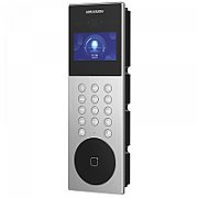 Videointerfon de exterior IP cu recunoastere faciala si pin digitala Hikvision DS-KD9203-ME6, recunoaste pana la 5000 imagini faciale, 50000 carduri,10000 utilizatori, deschidere faciala, amprenta si card, configurare remote via web, ecran 4.3-inch colorful LCD, camera video 2 x 2MP HD, comunicare_2