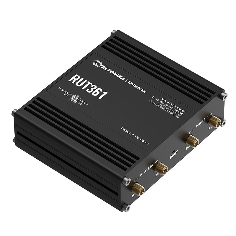 LTE CAT 6 Router | RUT361 | 802.11n | 10/100 Mbit/s | Ethernet LAN (RJ-45) ports 2 | Mesh Support No | MU-MiMO Yes | 4G_1