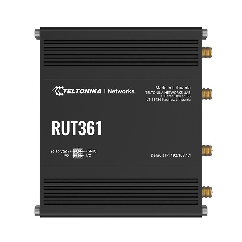 LTE CAT 6 Router | RUT361 | 802.11n | 10/100 Mbit/s | Ethernet LAN (RJ-45) ports 2 | Mesh Support No | MU-MiMO Yes | 4G_3