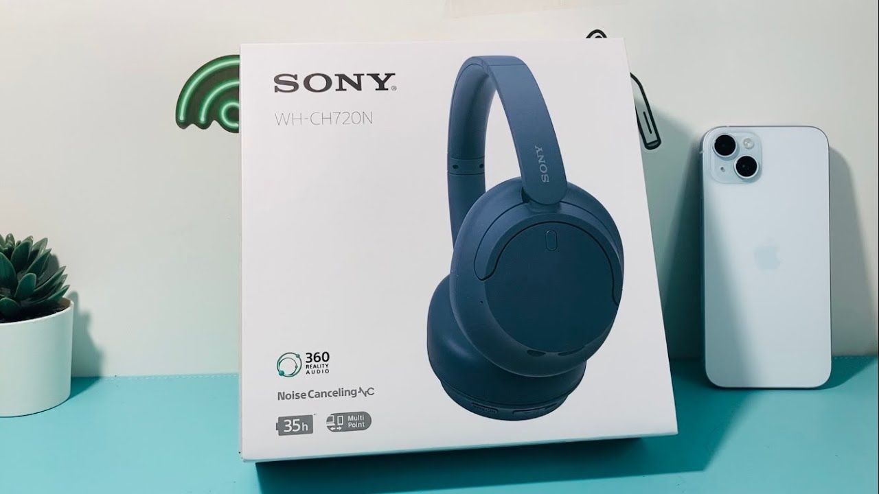 Sony WH-CH720N Wireless ANC (Active Noise Cancelling) Headphones  Blue Sony | Wireless Headphones | WH-CH720N | Wireless | On-Ear | Microphone | Noise canceling | Wireless | Blue_2