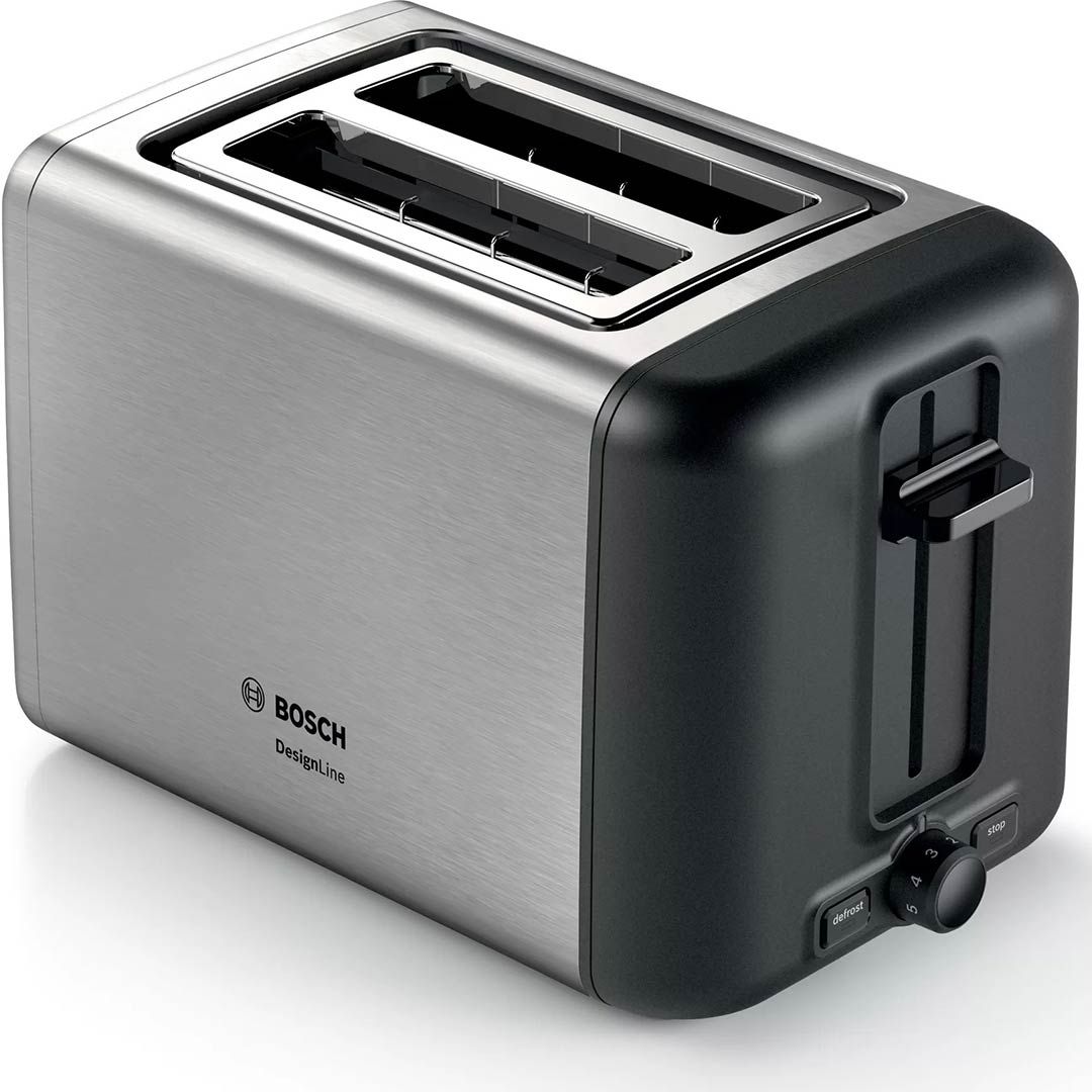 Bosch TAT3P420 toaster 2 slice(s) 970 W Black  Stainless steel_1