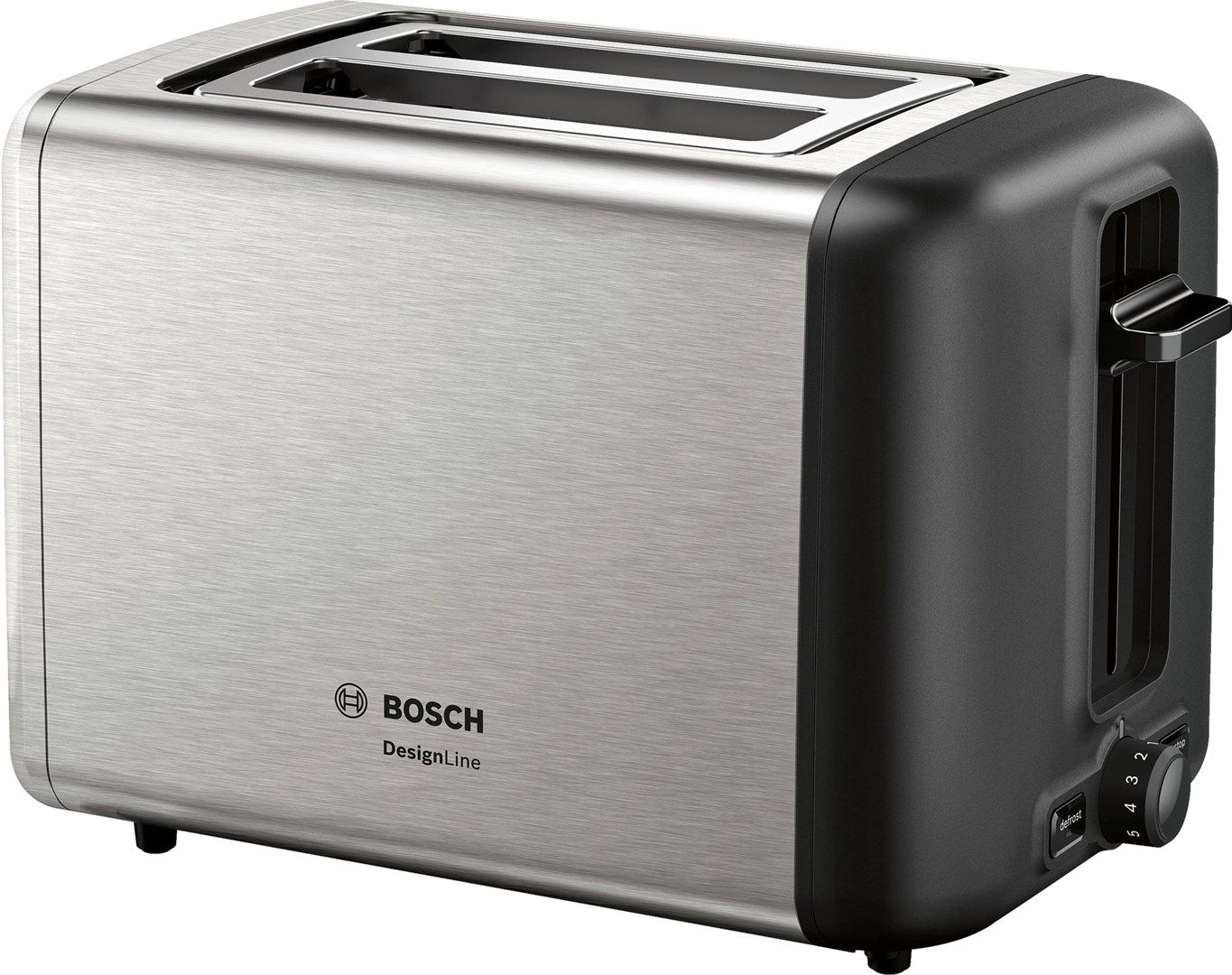 Bosch TAT3P420 toaster 2 slice(s) 970 W Black  Stainless steel_2