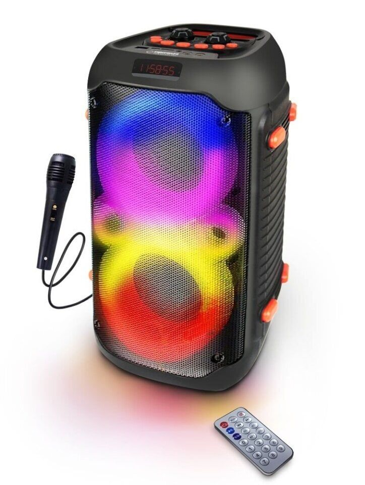 Esperanza EP156 BT FM LED RGB KARAOKE Speaker Black 20W_1