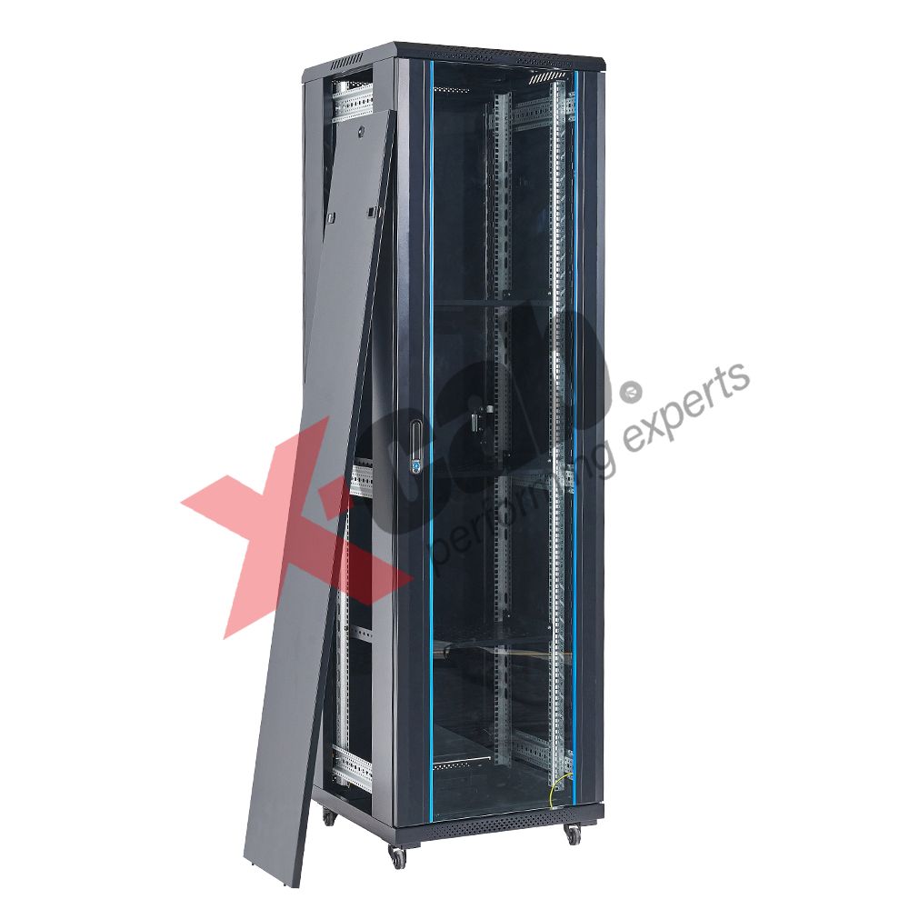 Cabinet metalic de podea 19”, tip rack stand alone, 27U 600x800 mm, Xcab S_2