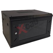 Cabinet metalic de perete 19”, tip rack wallmount, 9U 600x450 mm, Xcab Negru_1