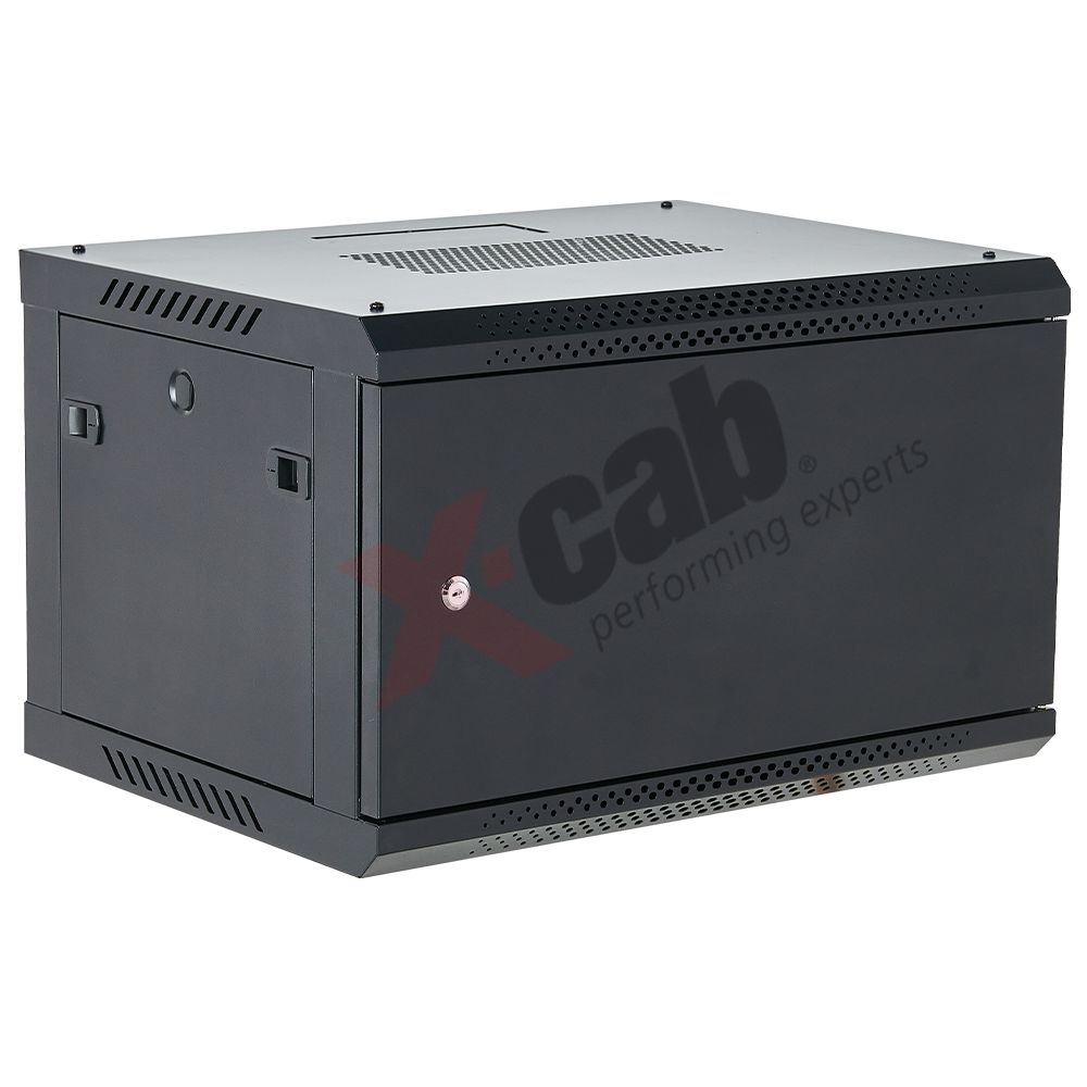 Cabinet metalic de perete 19”, tip rack wallmount, 12U 600x600 mm, Xcab M Negru_1