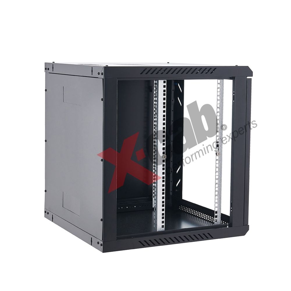 Cabinet metalic de perete 19”, tip rack wallmount, 12U 600x600 mm, Xcab S Negru_2