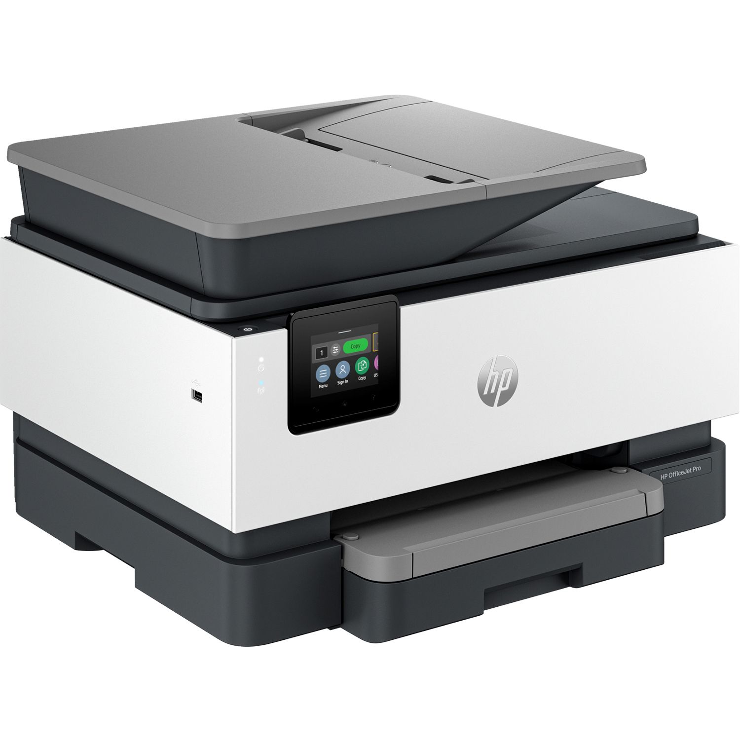 Multifunctional inkjet HP 9120b, Imprimare,copiere,scanare,fax, Dimensiune:A4, Viteza imprimare mono 22 ppm si color 18 ppm, Calitate imprimare alb-negru Redare la 1200 x 1200 dpi, Calitatea imprimării color Până la 4800 x 1200 dpi în mod optimizat pe hârtie foto HP Advanced, cu 1200 x 1200 dpi la_2
