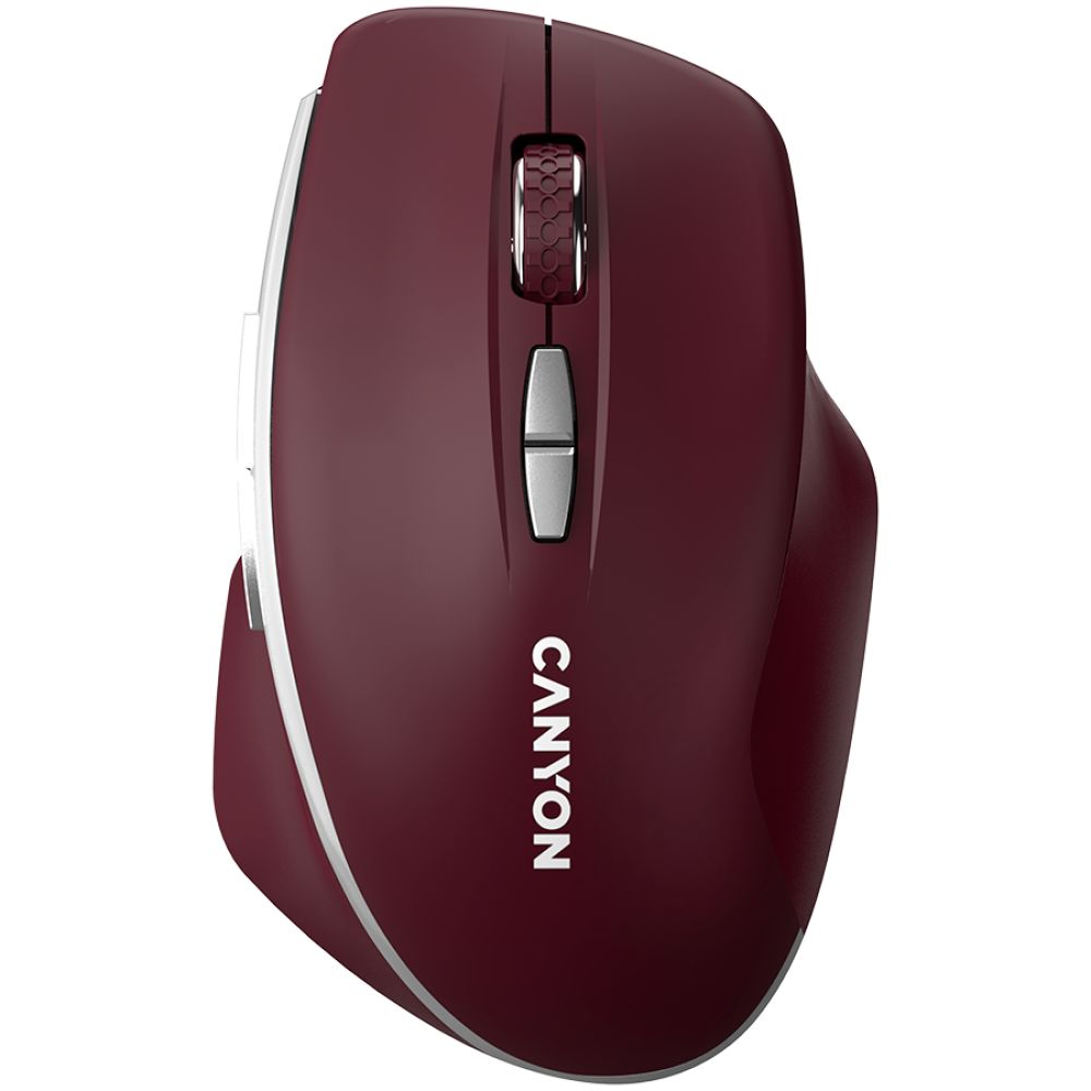 CANYON mouse MW-21 BlueLED 7buttons Wireless Burgundy Red_1