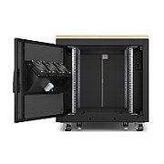 APC NetShelter Soundproof, 12U, Server Rack Enclosure, Maple_3