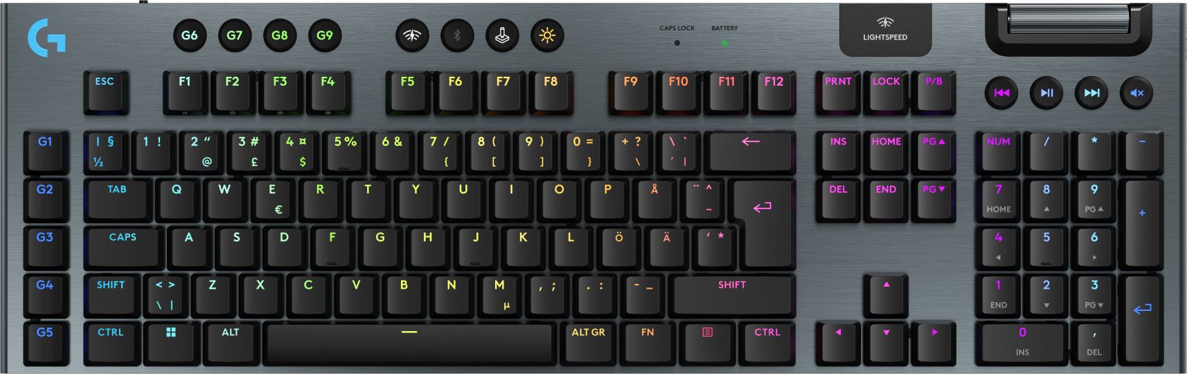 G915 X LIGHTSPEED/WRLS G KB- BLACK-PAN-EMEA28I-935_1