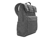 16IN ELITE CANVAS BACKPACK BLK/ROLLTOP QUICK ACCESS POCKET_1