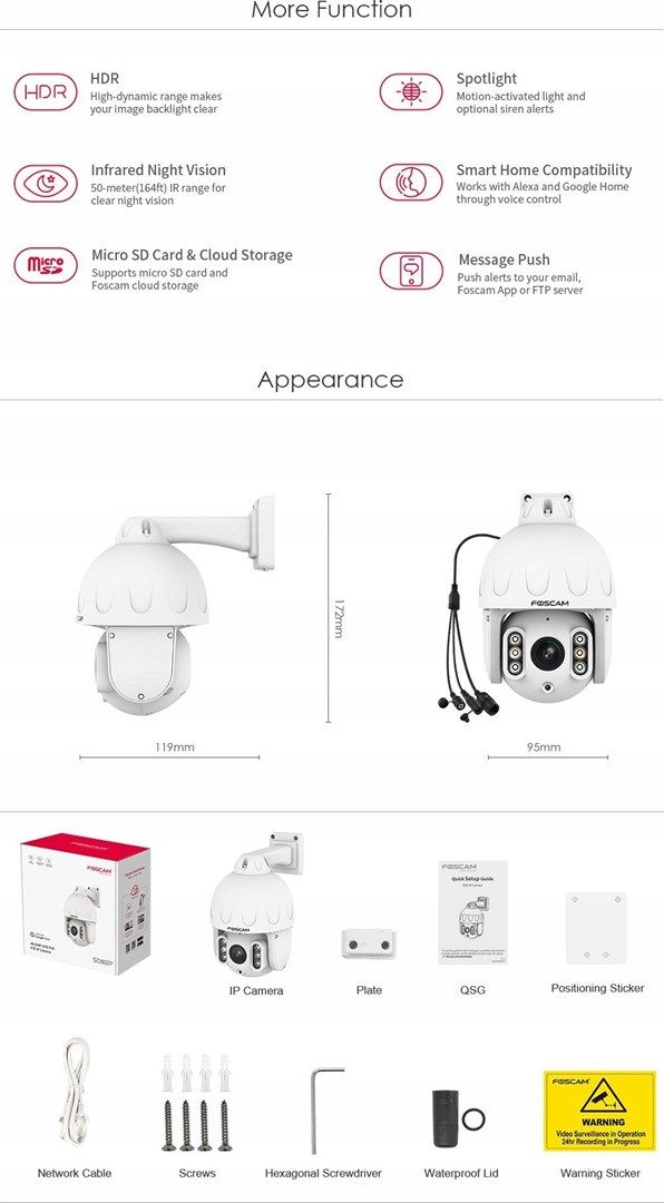 Kamera Foscam SD8EP 8MP Biała_9