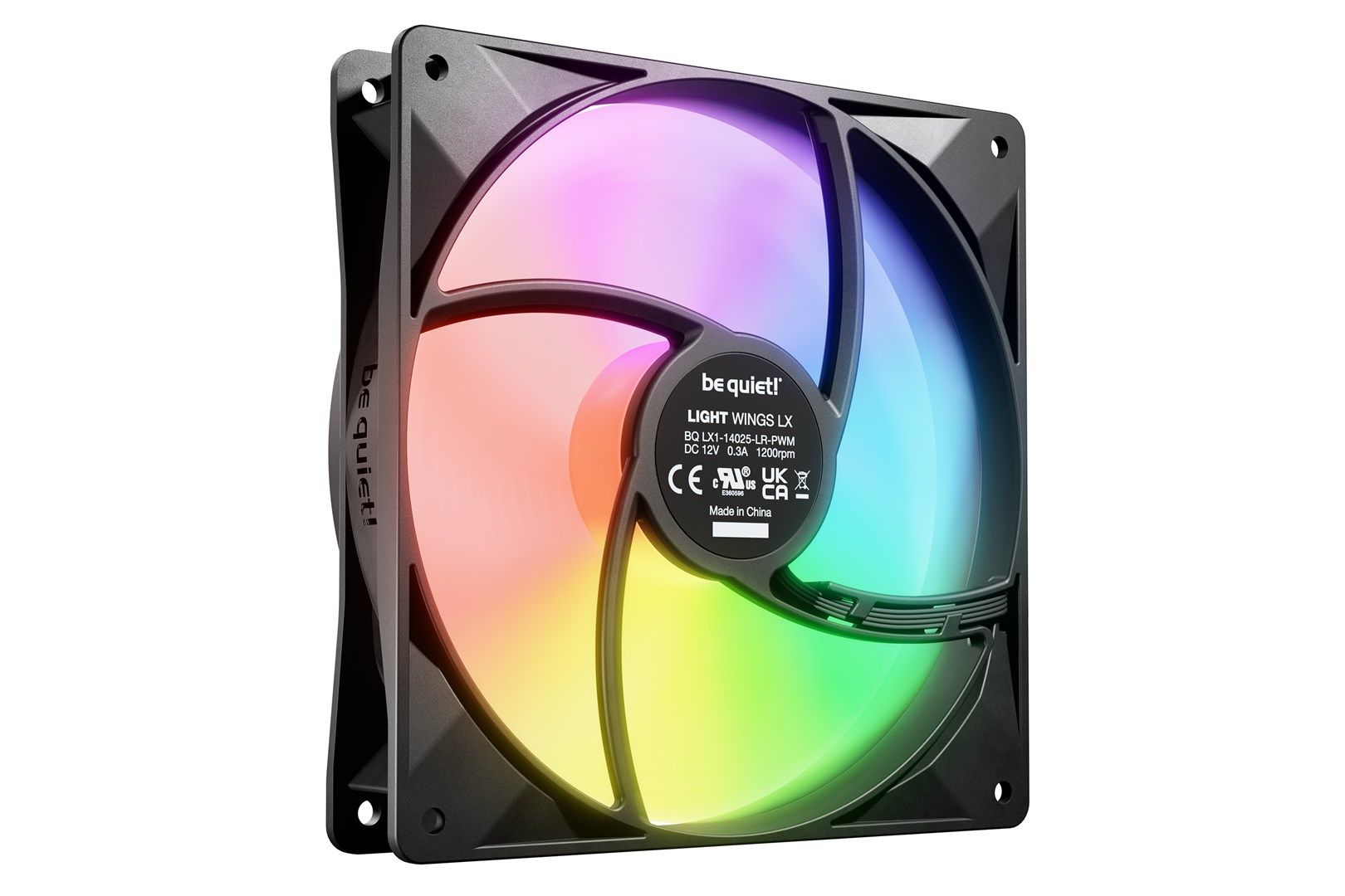 be quiet! LIGHT WINGS LX 140mm PWM 3-Pack Black Computer case Fan 14 cm 3 pc(s)_5