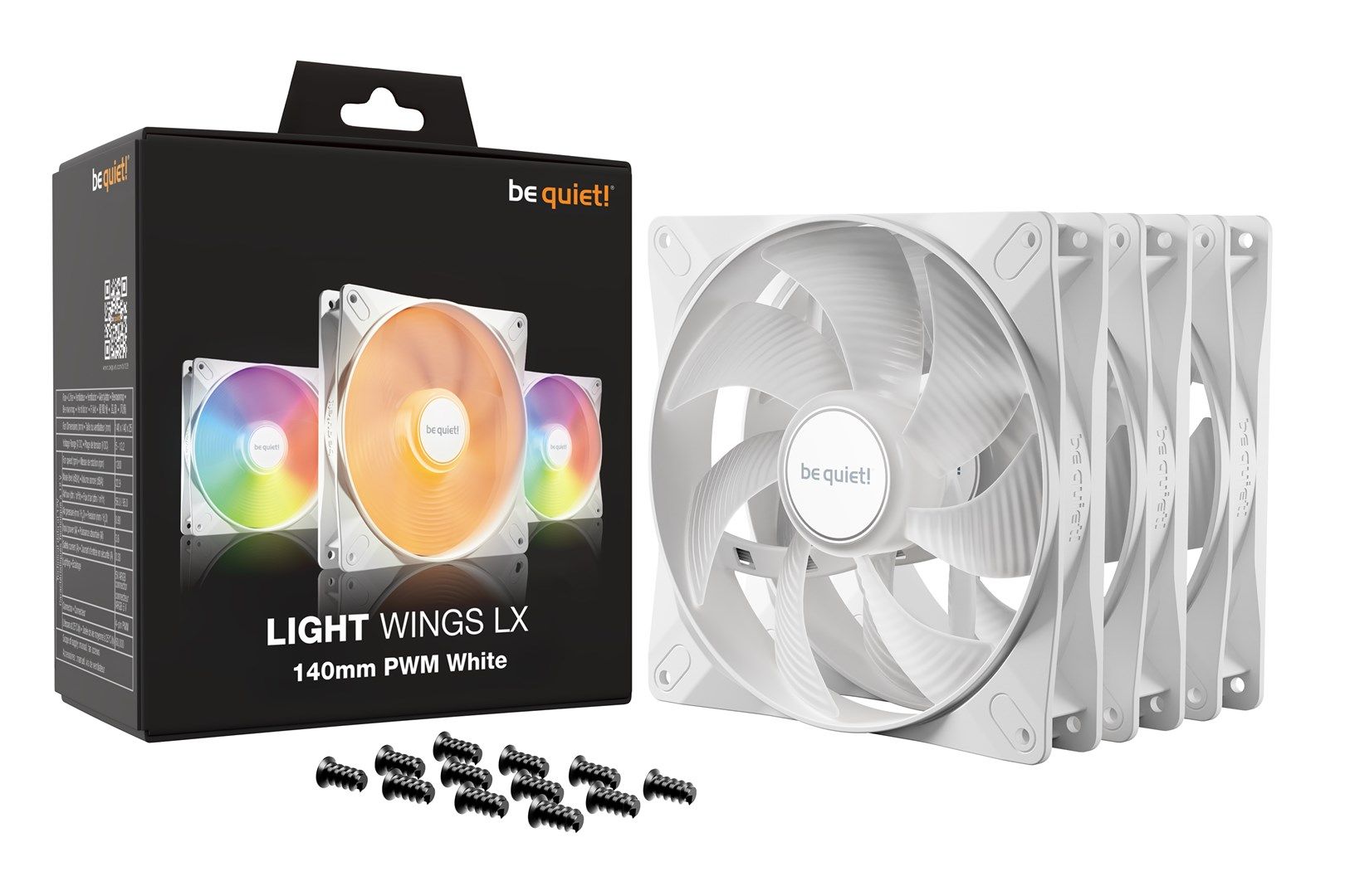 be quiet! LIGHT WINGS LX 140mm PWM 3-Pack White Computer case Fan 14 cm 3 pc(s)_6