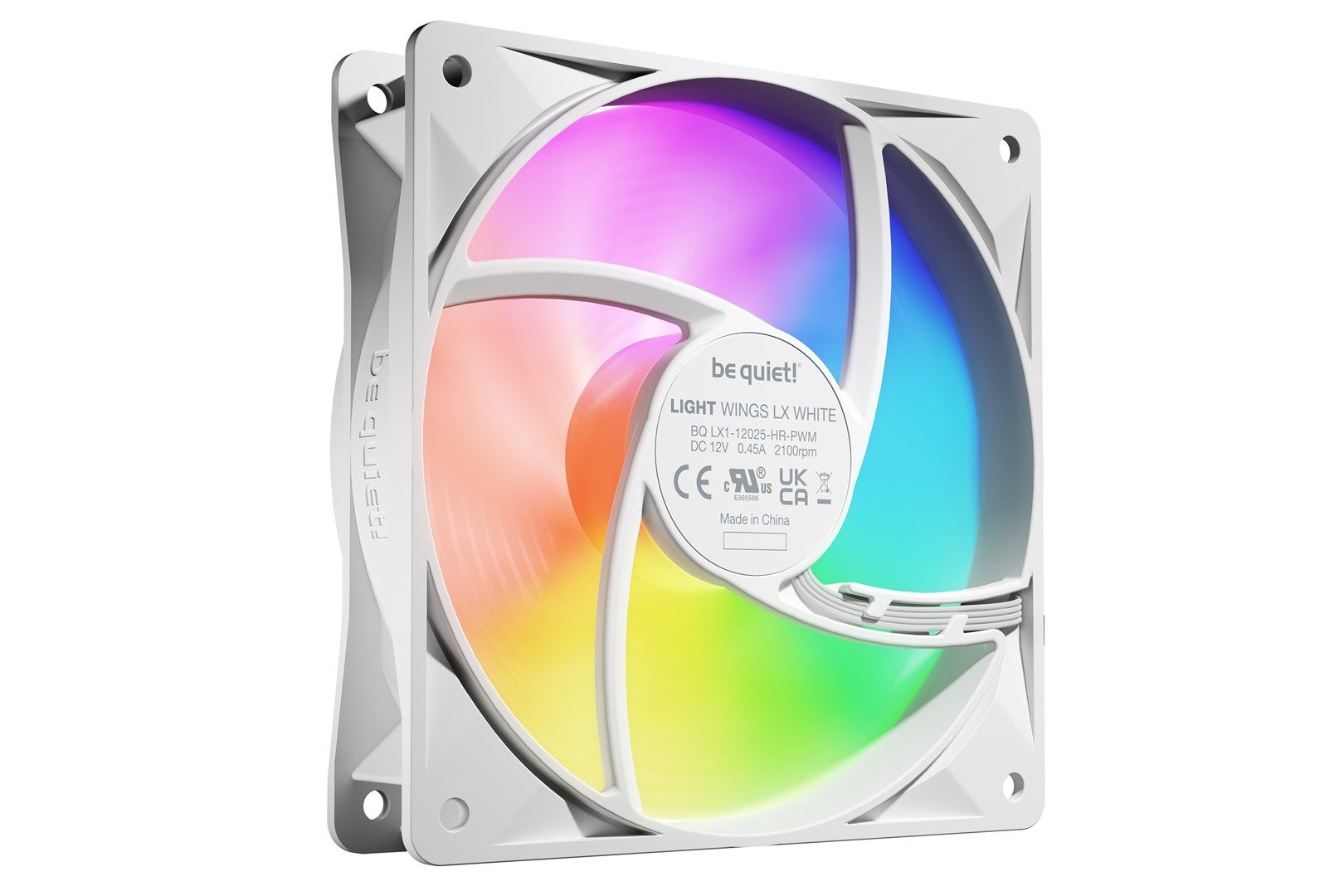 be quiet! LIGHT WINGS LX 120mm PWM High Speed 3-Pack White Computer case Fan 12 cm 3 pc(s)_4