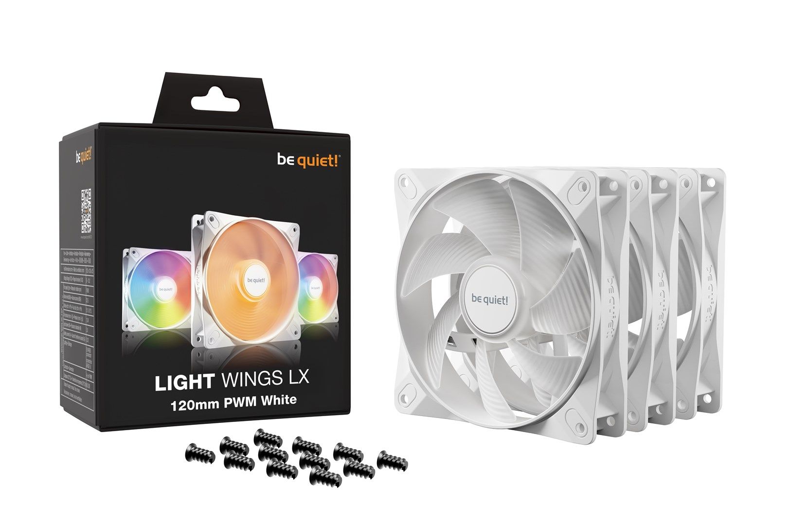 be quiet! LIGHT WINGS LX 120mm PWM 3-Pack White Computer case Fan 12 cm 3 pc(s)_6
