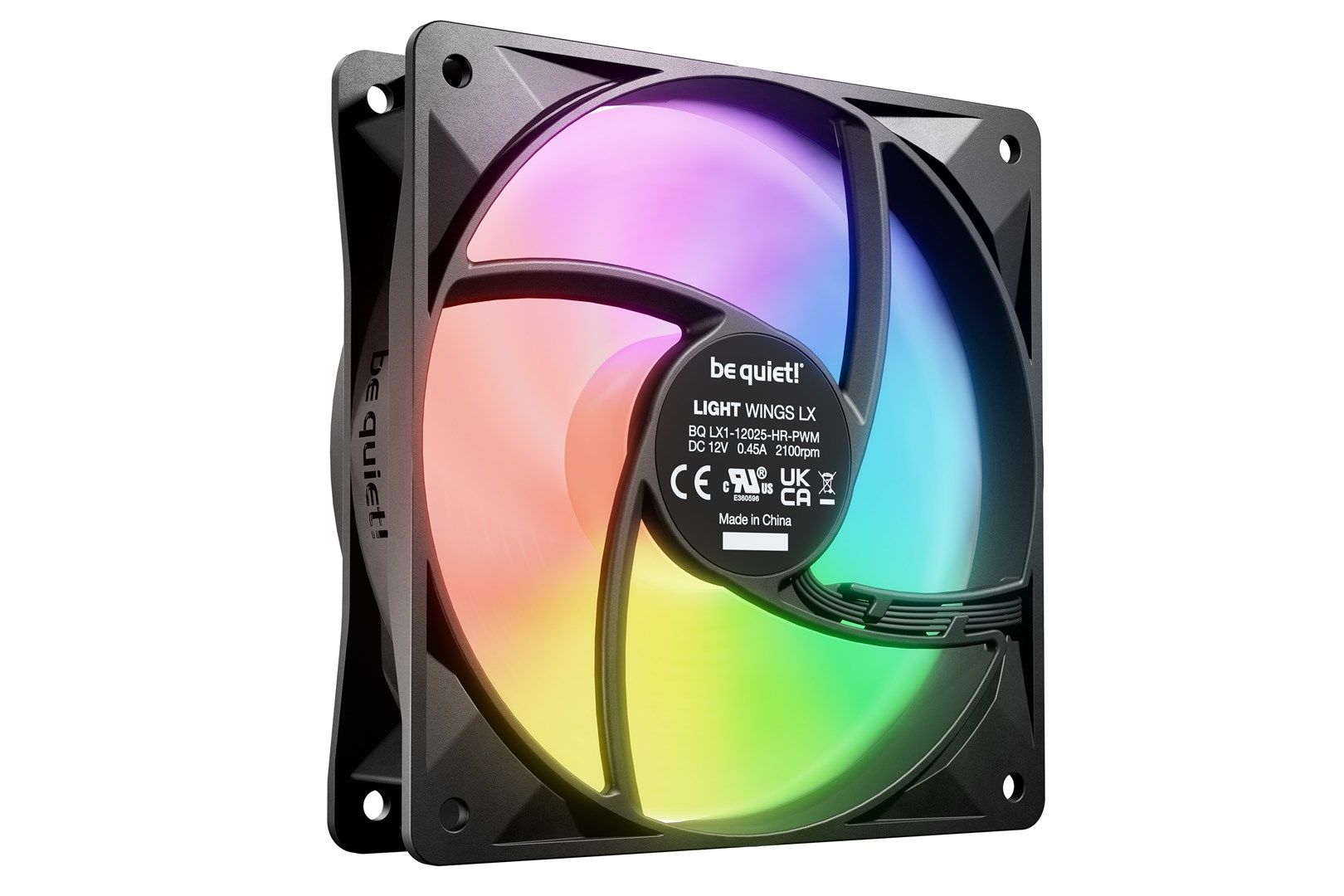 be quiet! LIGHT WINGS LX 120mm PWM high-speed Computer case Fan 12 cm Black 1 pc(s)_5