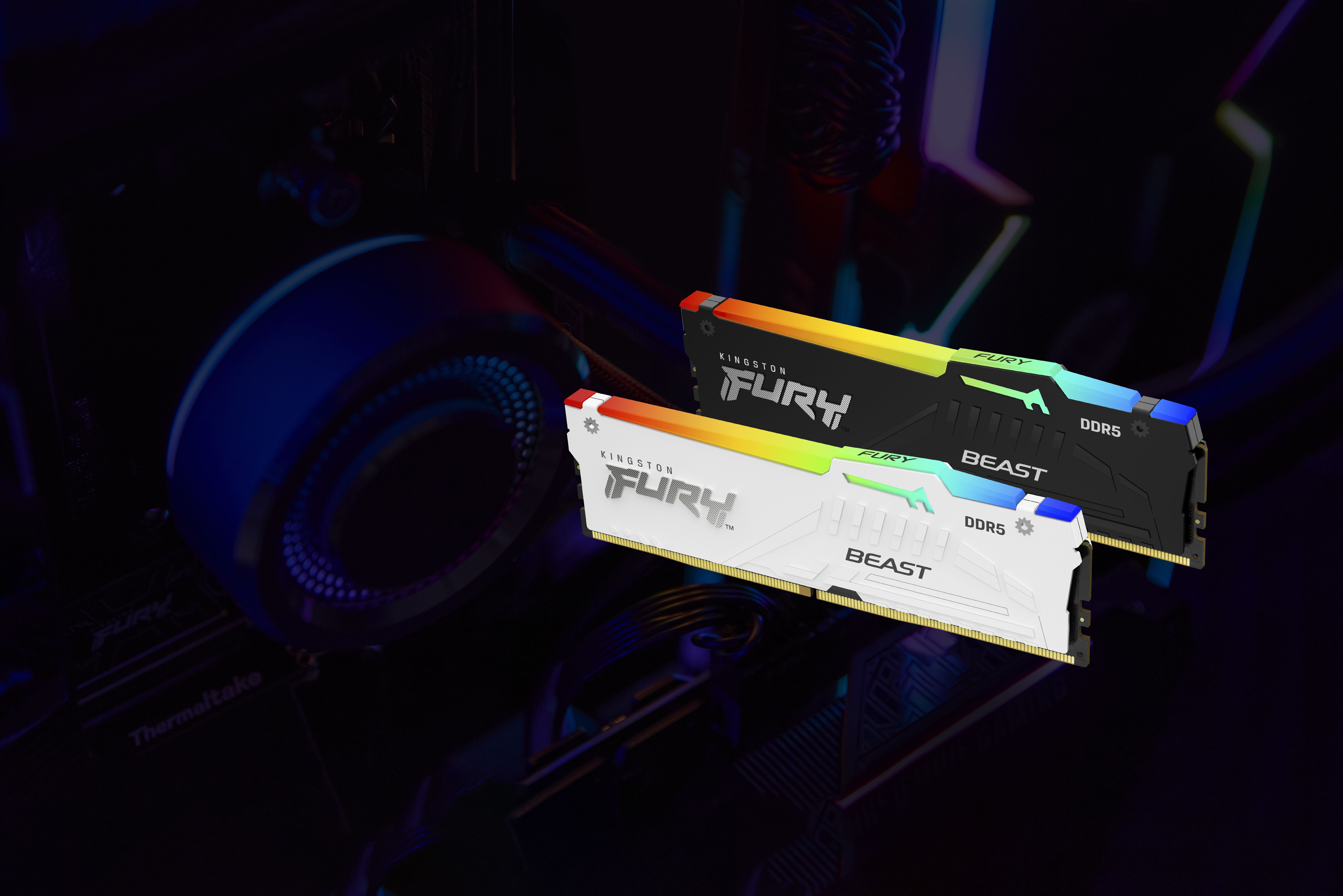 16GB DDR5 6000MT/S CL30 DIMM/FURY BEAST WHITE RGB EXPO_5